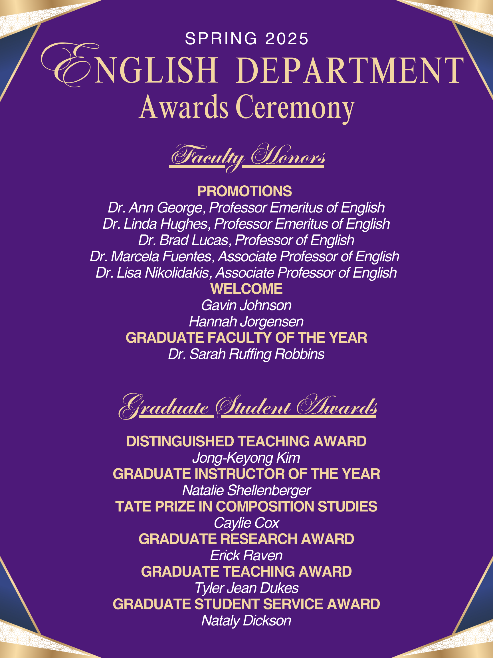 Awards List