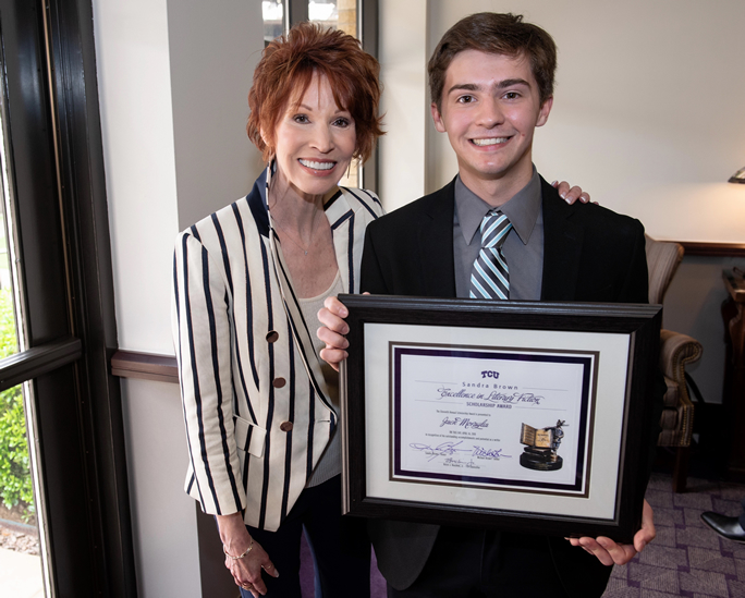 Sandra Brown with 2019 Scholarship Winner