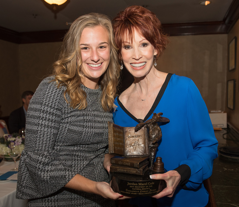 Sandra Brown with 2017 Scholarship Winner