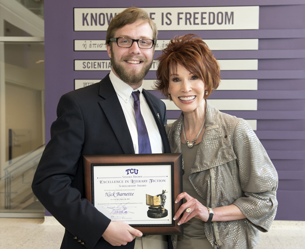 Sandra Brown with 2015 Scholarship Winner