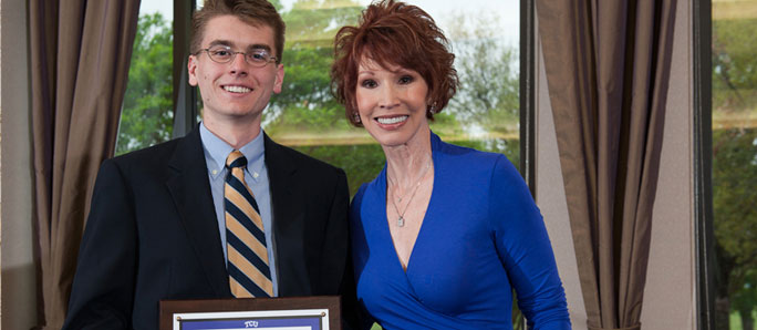 Sandra Brown with 2011 Scholarship Winner