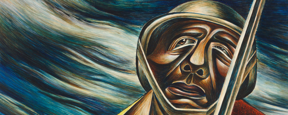 Charles White painting for Divisions poster