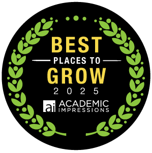 Academic Impressions Best Places to Grow badge.