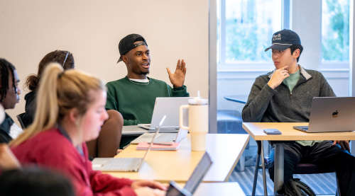 Students participate in a Gender & Society class led by sociology professor Jeannine Gailey.