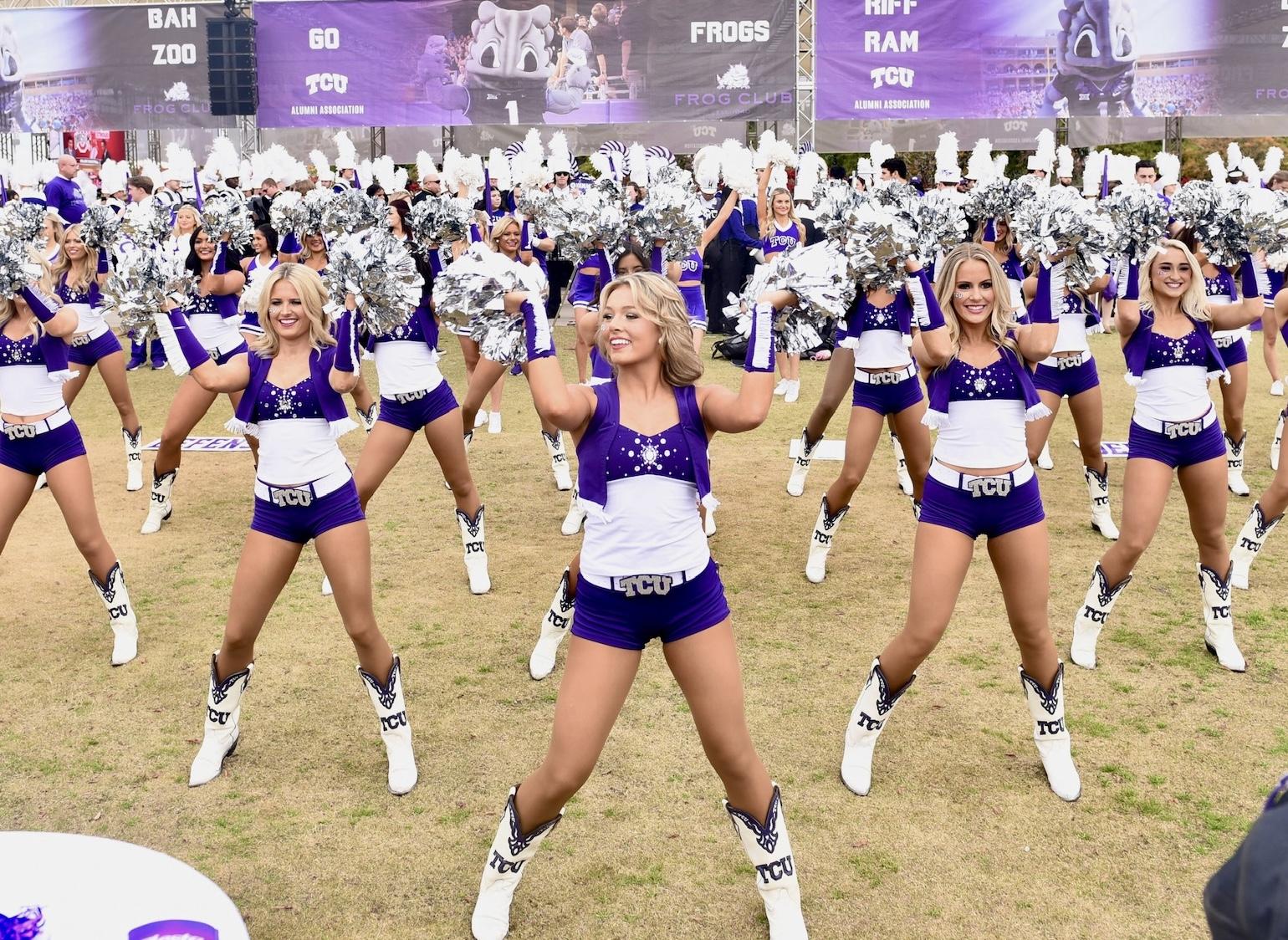 Trinity and the TCU Showgirls