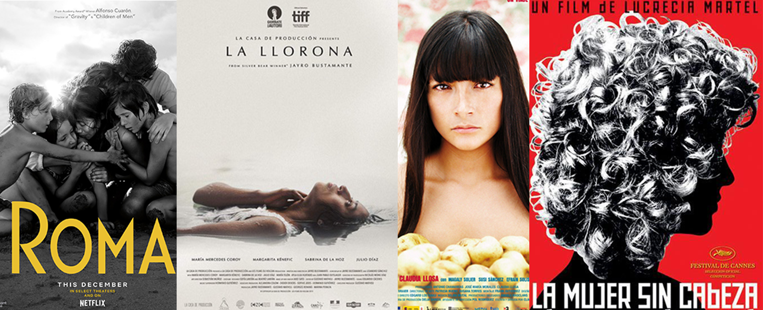 Movie posters for Latin American Films in Women's History Month