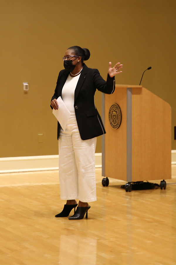 Dean Sonja Watson, Ph.D., Addresses the Afro Latin American Symposium 2021.