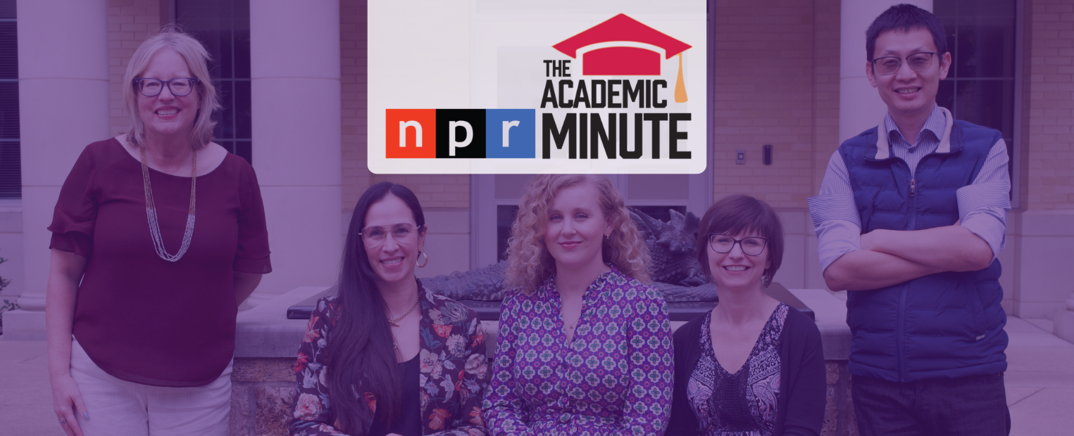 Six headshots of the six professors participating in TCU Week on NPR Academic Minute.