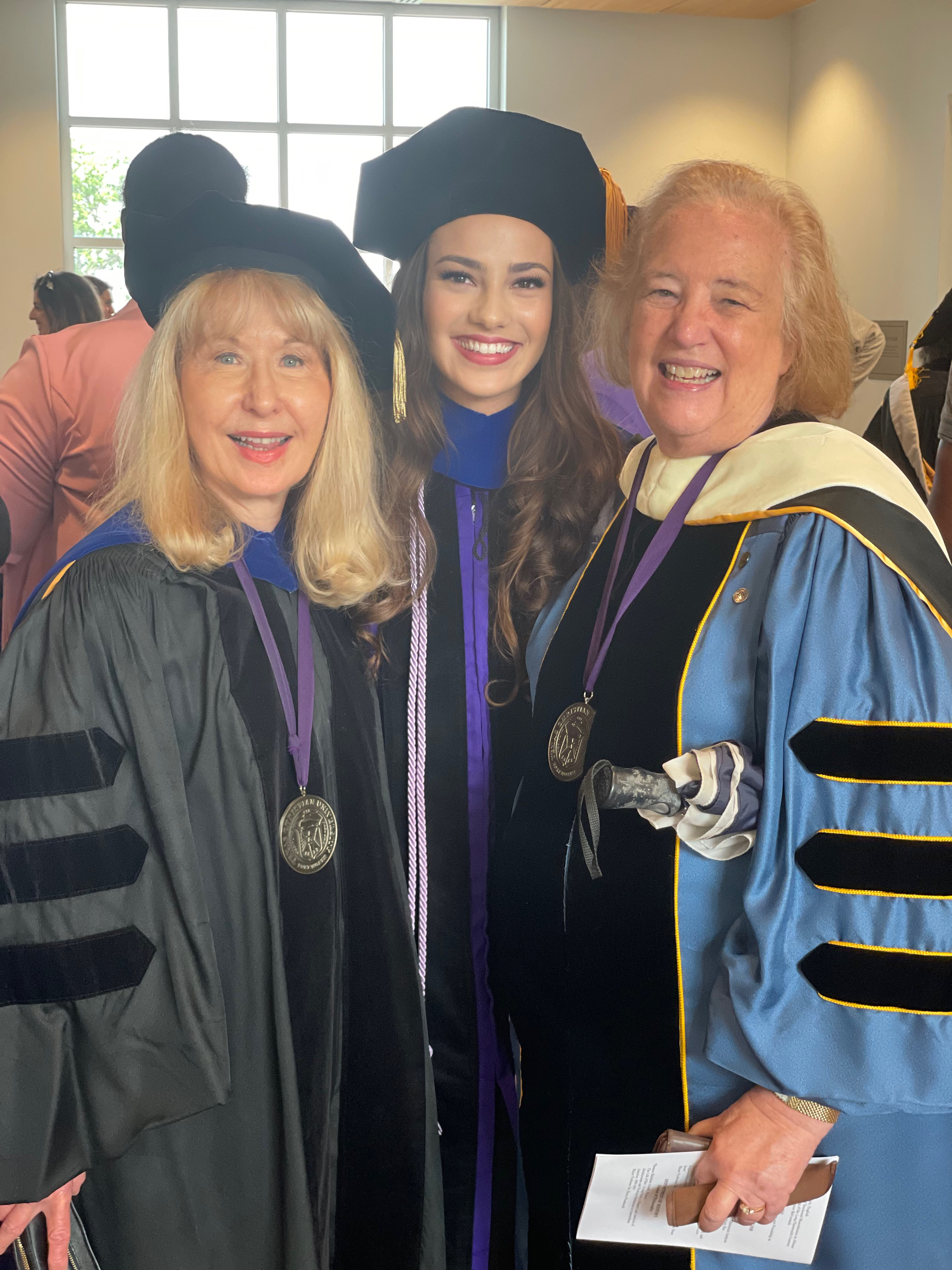 Farrier at her hooding ceremony.