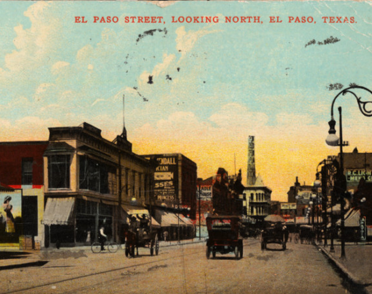 El Paso Street, early 1900s, El Paso, Texas | Jack Parsons, Public domain, via Wikimedia Commons