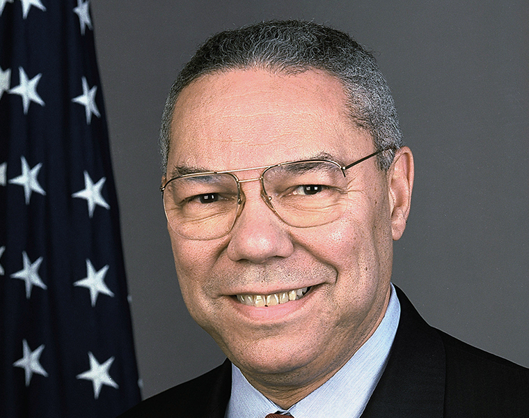 Former Secretary of State and Chairman of the Join Chiefs of Staff, Gen. Colin Powell